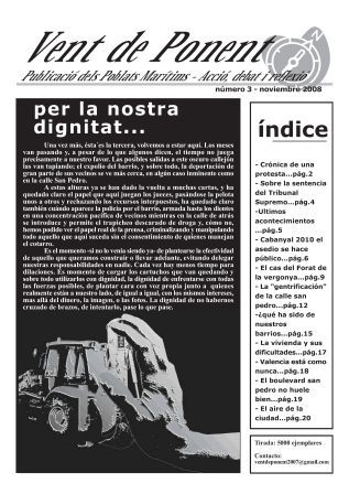 portada-vp3 Vent de Ponent. Revista del Cabanyal