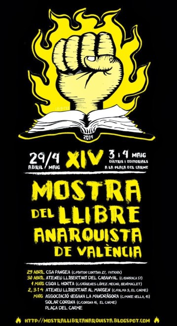 XIV MOSTRA DEL LLIBRE ANARQUISTA DE VALÈNCIA 2014