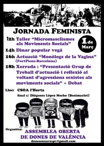 cartell jornades 1 de marcÌ§